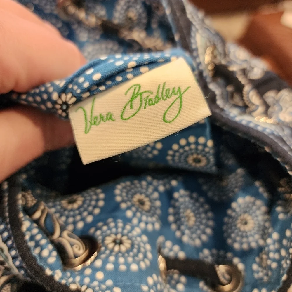 Vera‎ Bradley Blue Backsack backpack. 15